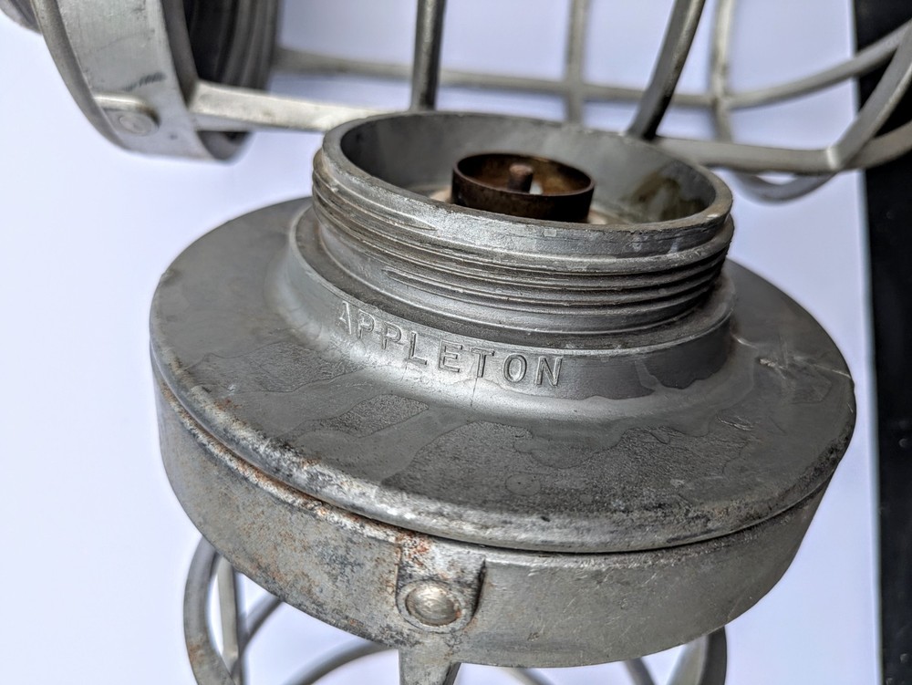 Two Vintage Appleton Form 200 , No Globes