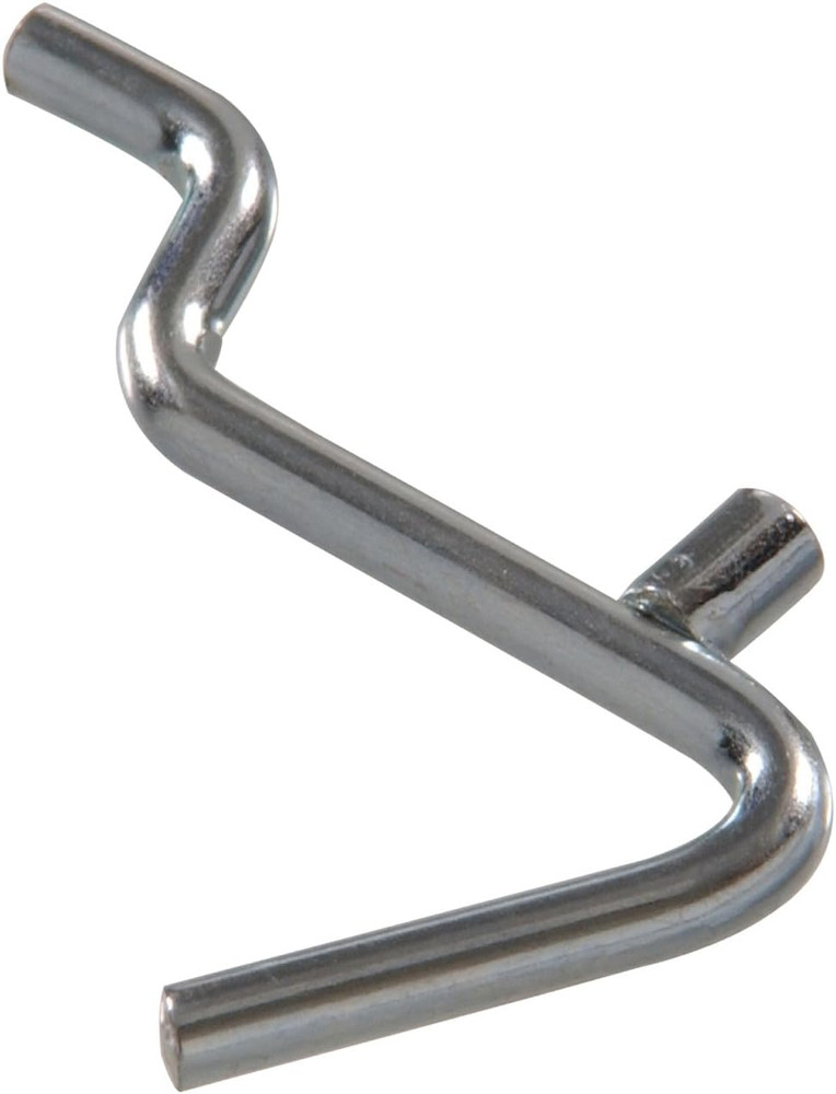 Pegboard Angled Hook Zinc 1-1/2 Inch" 5 Pack 852674