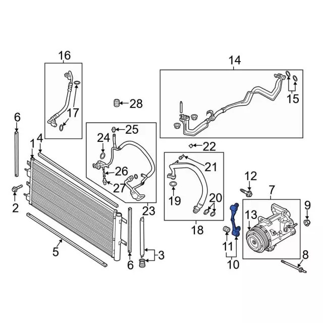 Genuine Ford Mount Bracket DS7Z10A313B