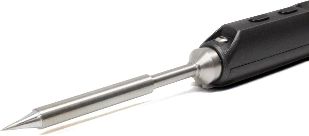 6PCS TS100 Soldering Tips Kit with Threaded Insert Adapter, Compatible with TS10