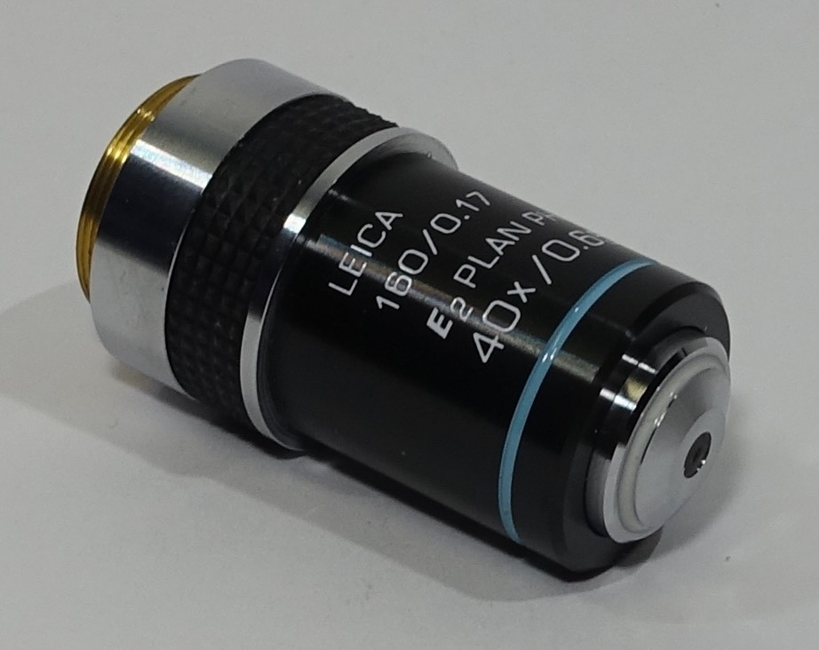 LEICA E2 PLAN PH 40X/0.65 Phase Microscope Objective 160/0.17, PN 13494045
