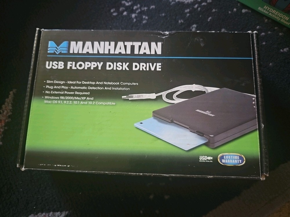Manhattan Usb Floppy Disk Drive Used Untested