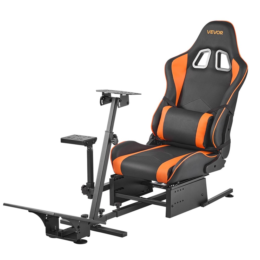 VEVOR Racing Wheel Stand Simulator Cockpit Fit Logitech Thrustmaster CSR Pedals