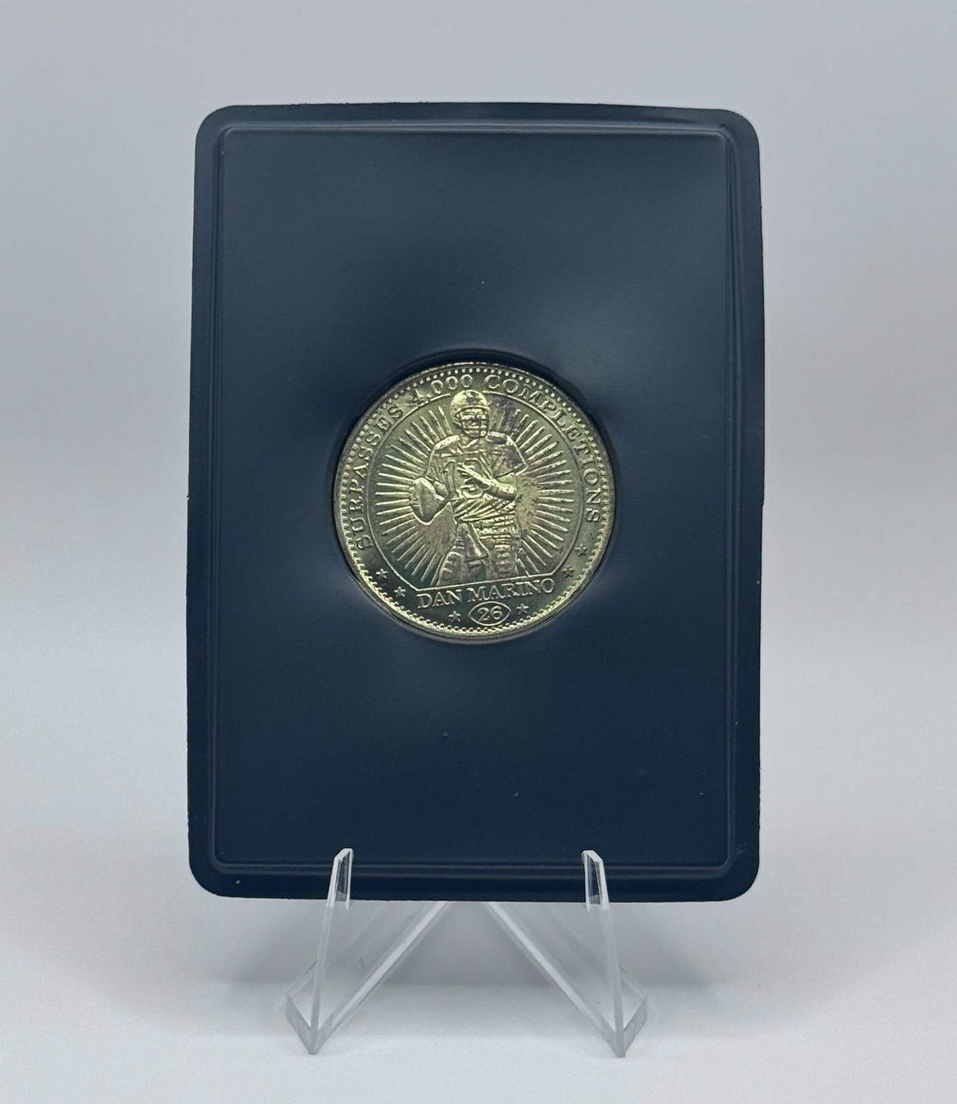 Pinnacle Mint NFL Coin Lot (25) - 1990s Barry Sanders, Marino, Emmitt Smith