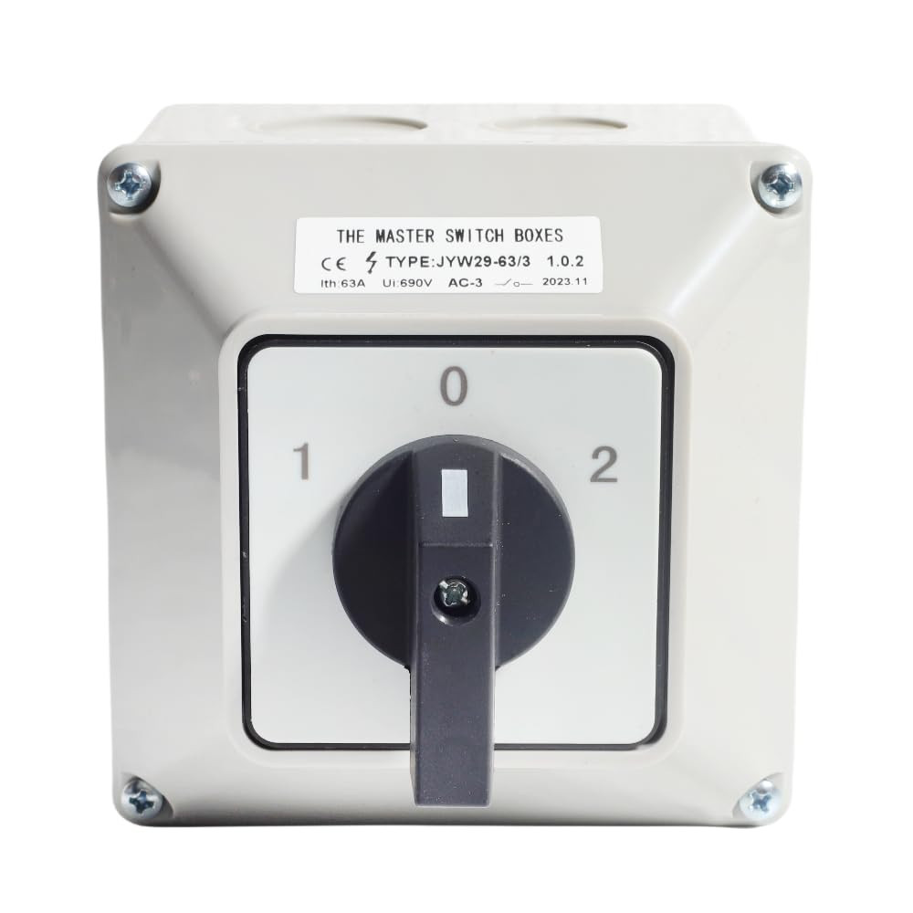 3 Phase Rotary Changeover Switch 690V 63A Universal Cam Conversion Switch 3 Posi