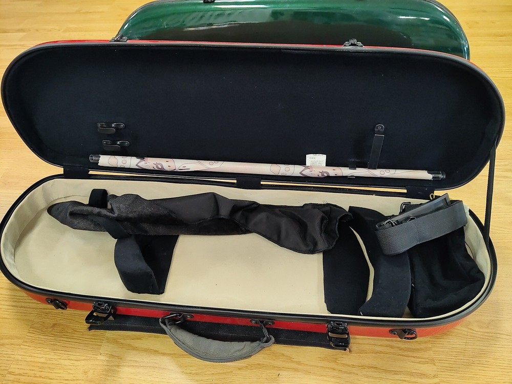 VIOLIN CASE-USED D SHAPE 4/4 COLOR-COMPOSITE SHELL-LIGHT-NO SCRATCH-PROTECT-MOON