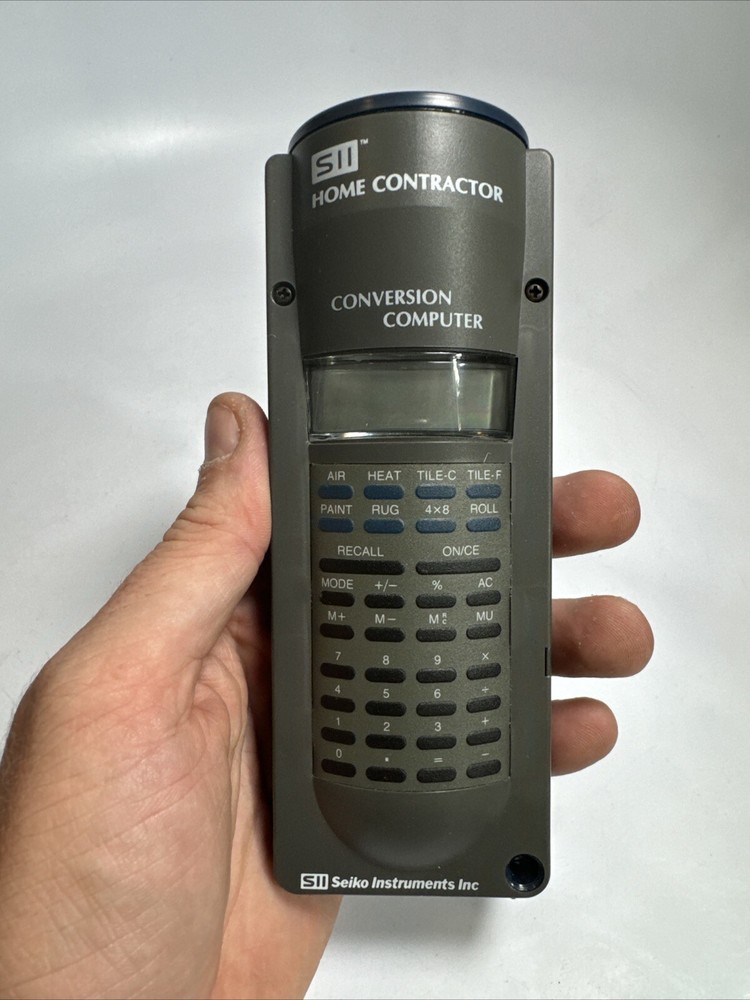 Seiko Instruments SII Home Contractor Conversion Computer + Leather Case & Strap