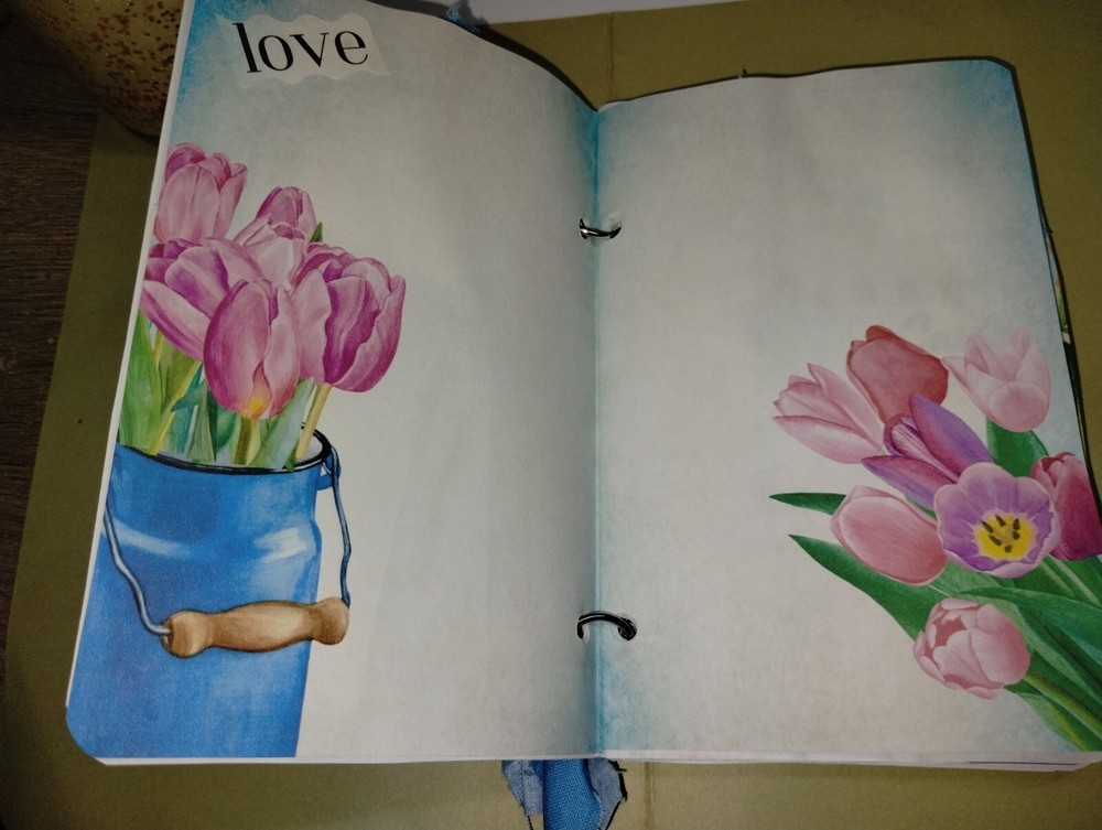 Mini Garden Spring Junk Journal Scrapbook USA