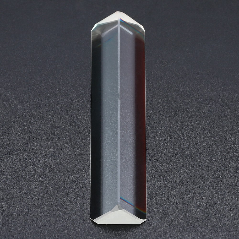 80-91mm Optical K9 Glass Triple Triangular Prism Physics Teaching Light Spectrum