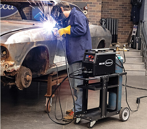 Eastwood 180 Amp MIG Welder with Spool Gun for Steel & Aluminum Auto Restoration