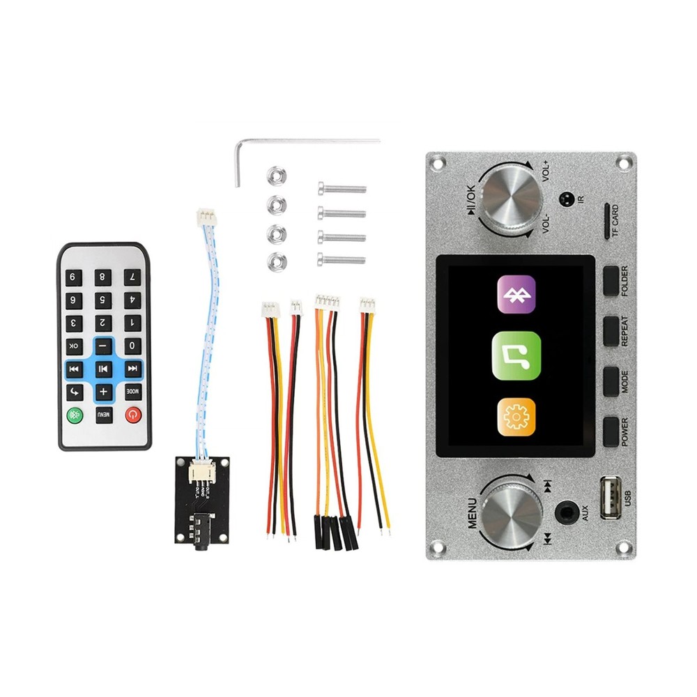 1set 2.8in IPS Decoder Board Bluetooth MP3 TF USB Module I2S Audio Player