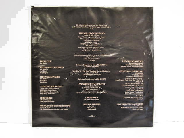 NEIL DIAMOND-SIGNED- "SEPTEMBER MORN" LP VINYL- AUTHENTICATED HOLOGRAM AND CERT