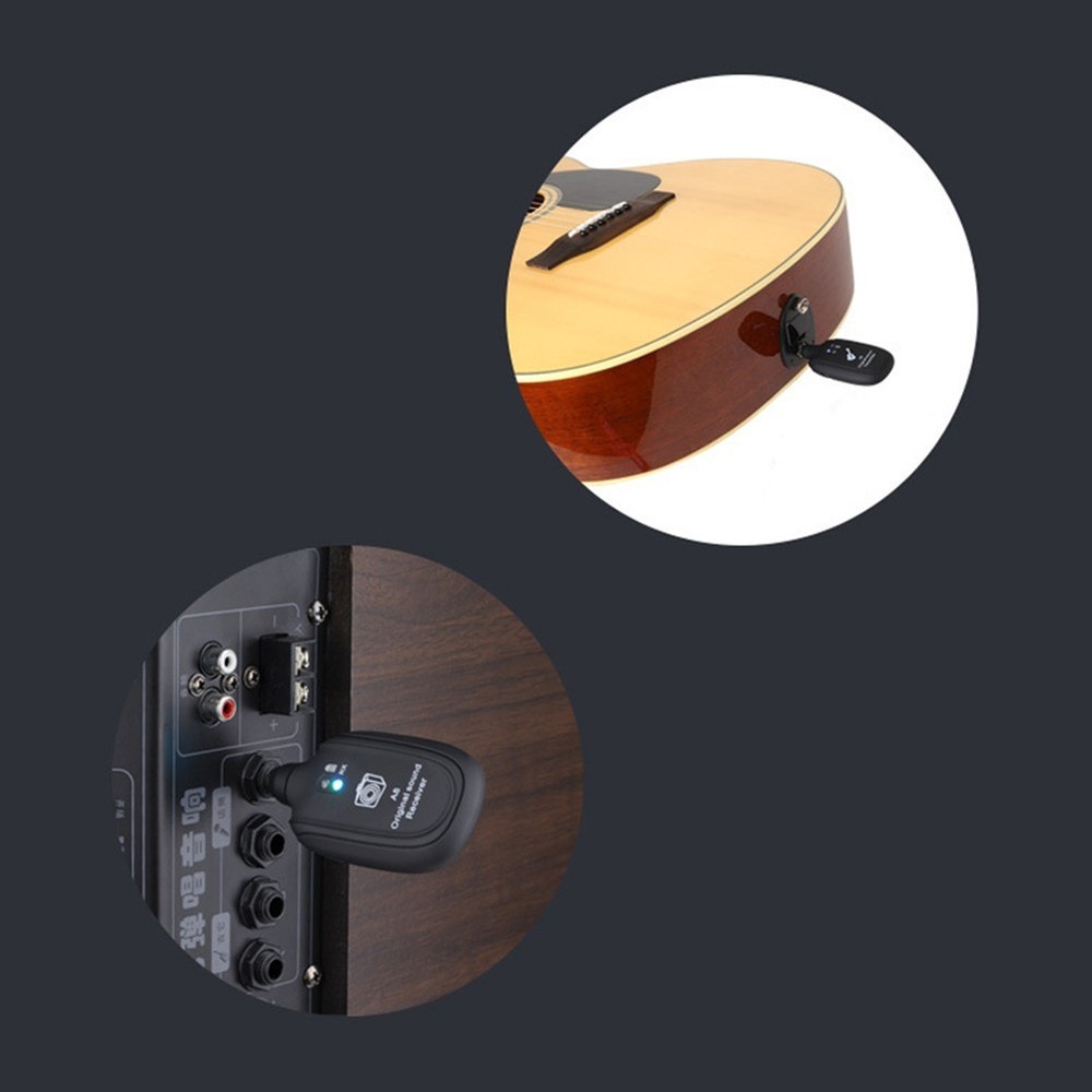 Professional Grade Wireless Guitar Transmitter & Receiver Rechargeable