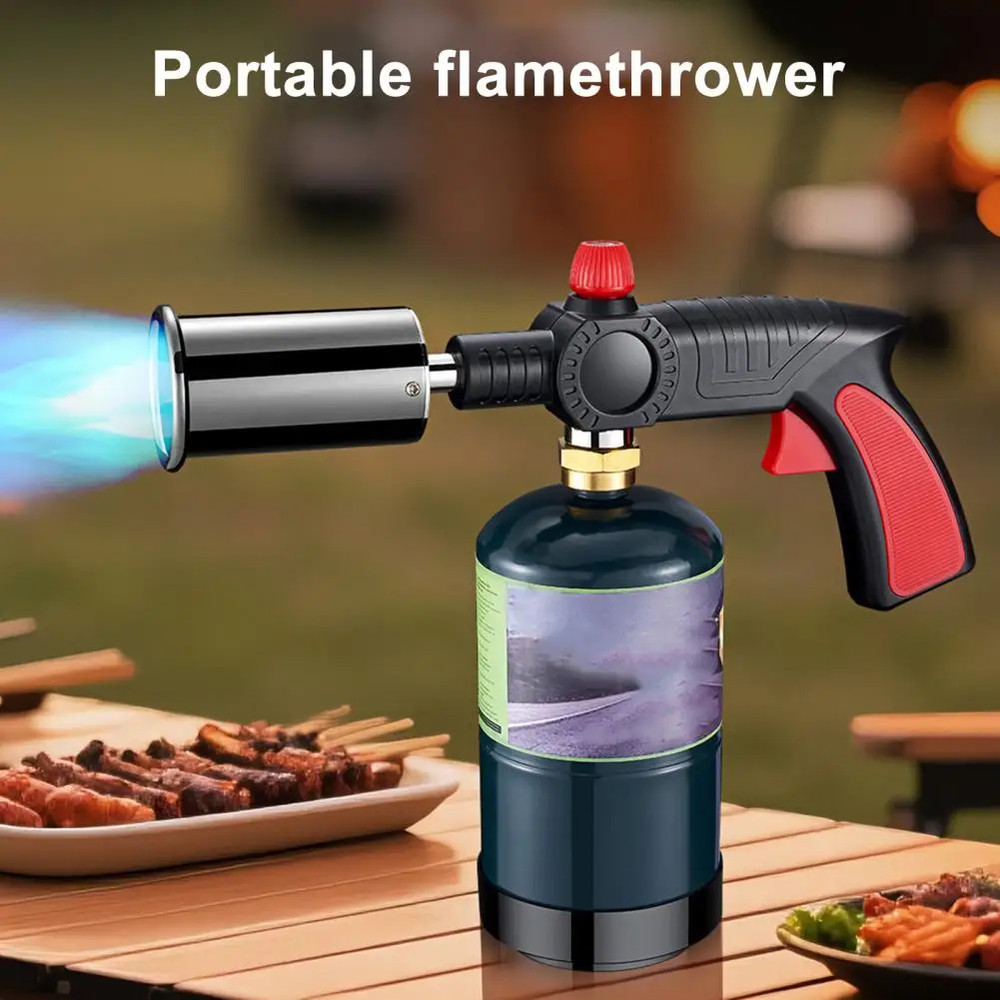Powerful Kitchen Cooking Grill Propane Torch Searing Charcoal Camp Fire Starter