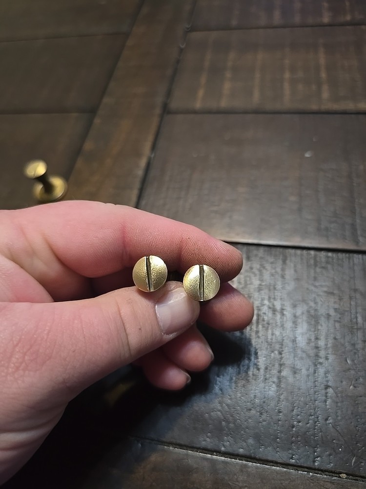 3 Warranted Superior Brass Saw Bolts