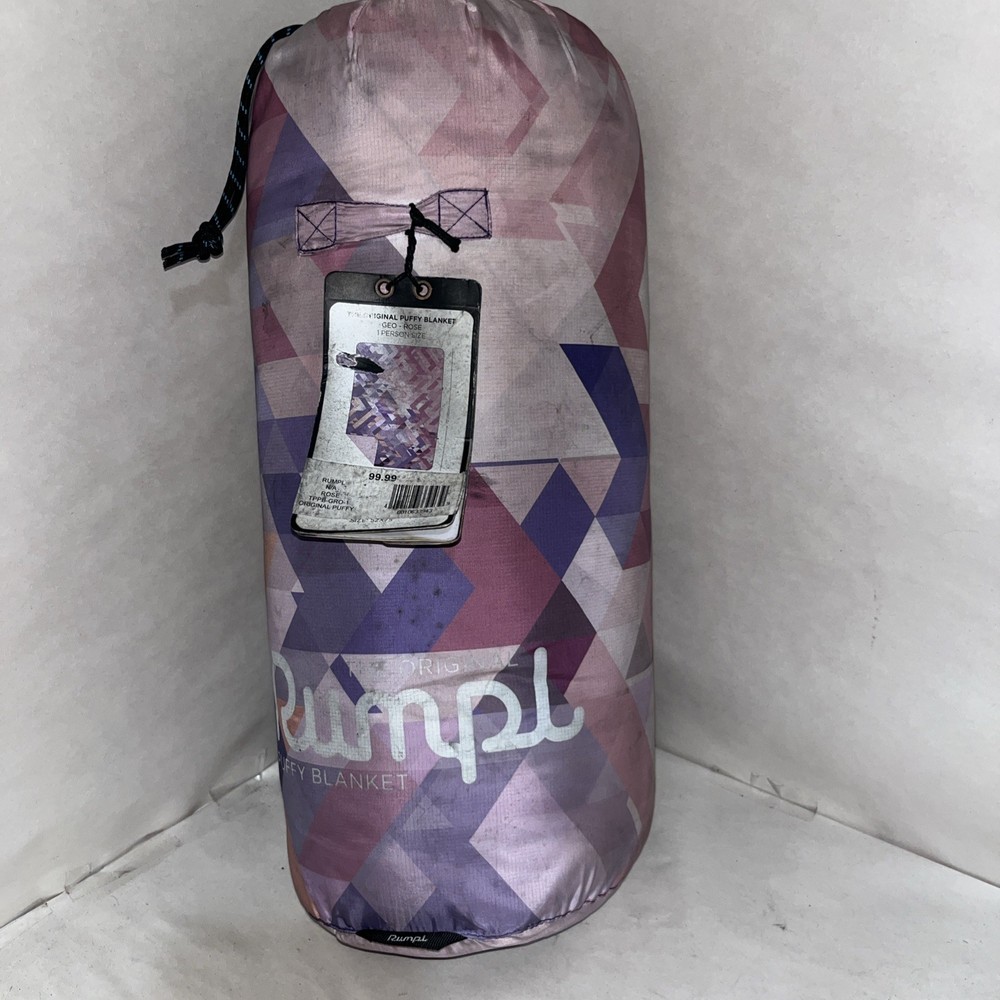 Rumpl Original Puffy Blanket Geo Rose With Defects
