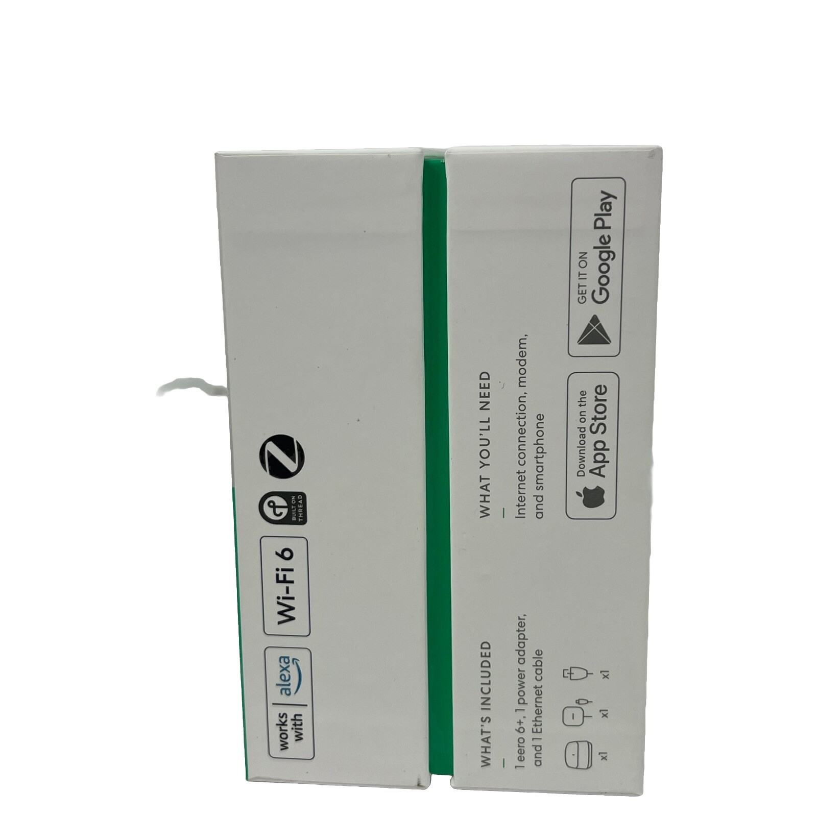 Eero 6+ Plus R010111 Dual Band Mesh Wi-Fi 6 Router Set New SEALED