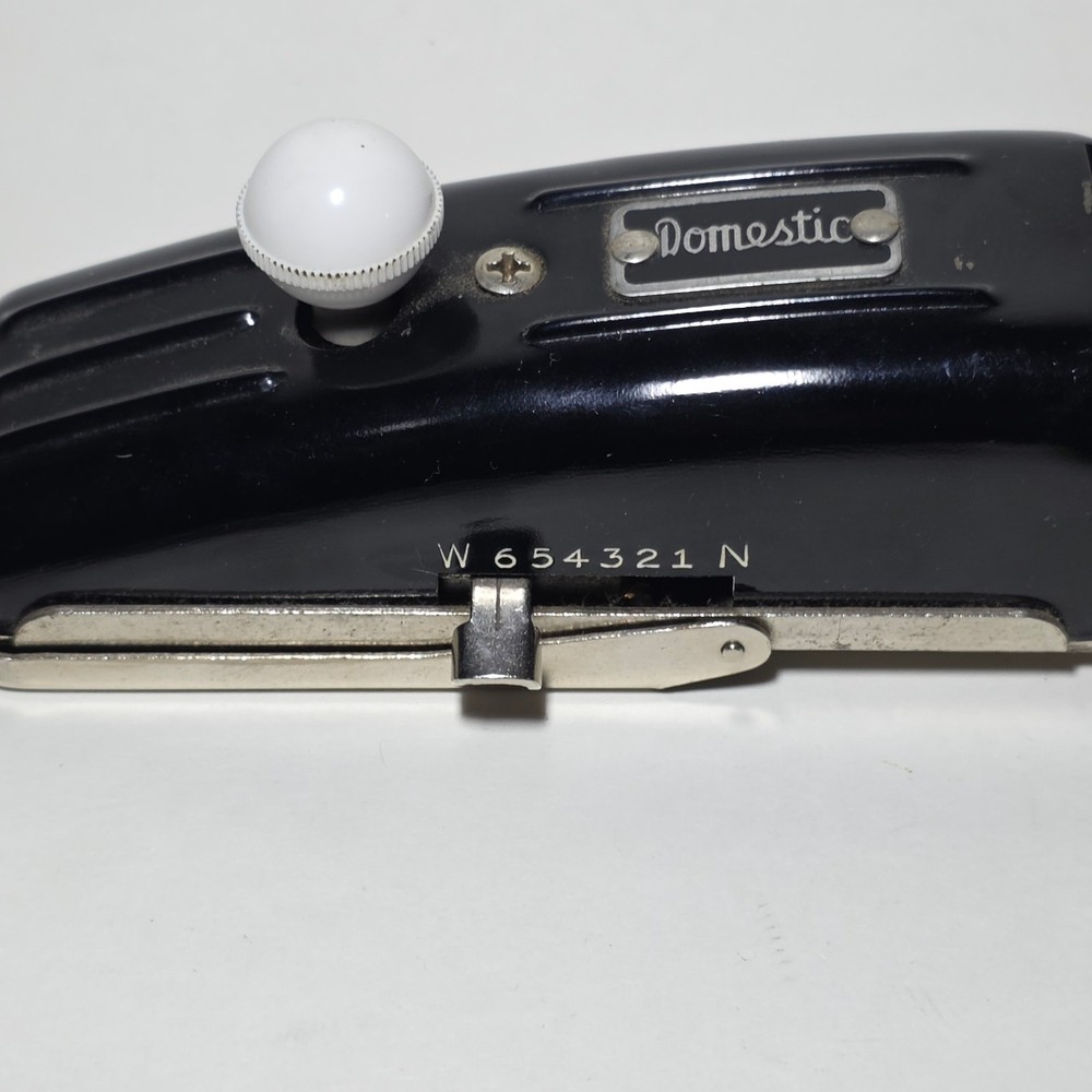 Domestic Magic Key buttonholer sewing machine attachment black metal
