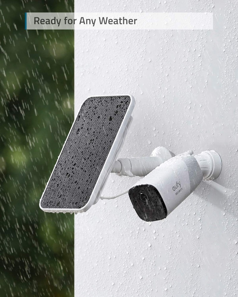 eufy Solar Panel 2.6W IP65 Weatherproof for eufyCam Outdoor Security Camera