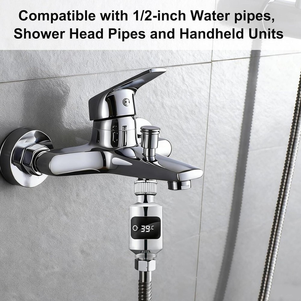 Shower Water Temperature Sensor Instant-Read Bath Gauge Sensor Shower