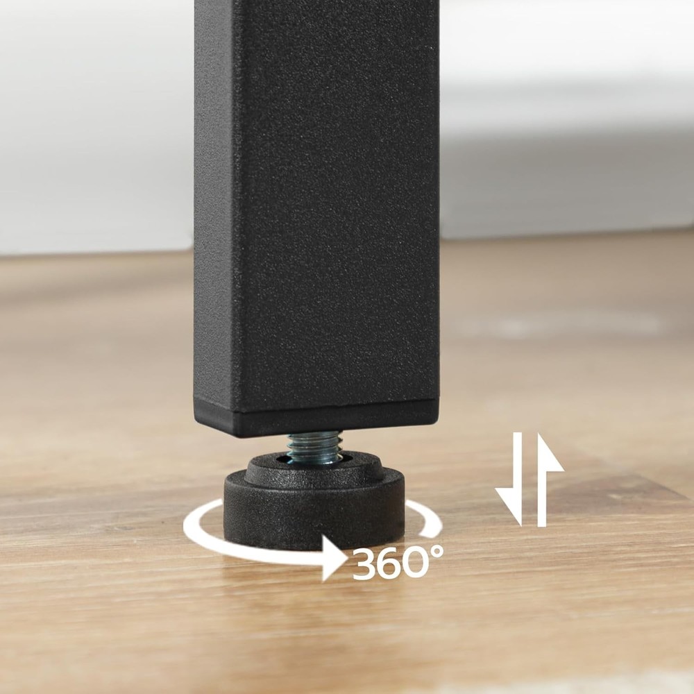 End Table Simple Rustic Side Table W/ 3-Tier Storage Shelf Narrow Nightstand