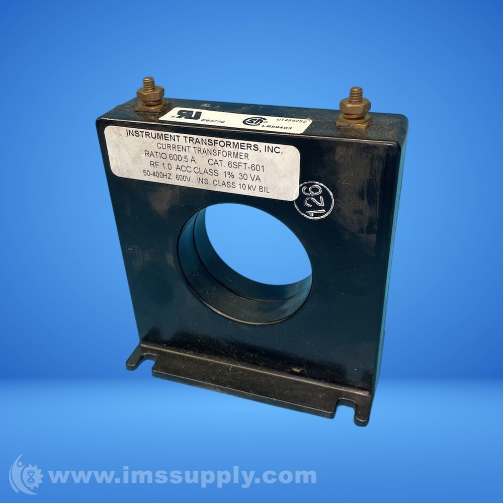 Instrument Transformers Inc 6SFT-601 Current Transformer FNOB