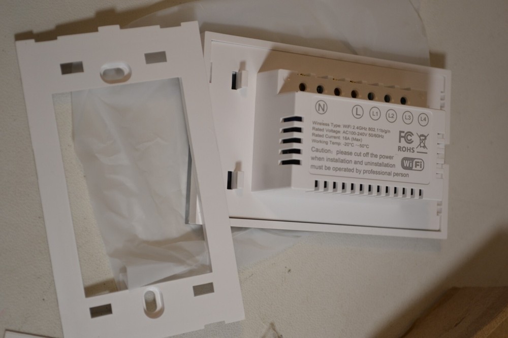 Wifi Smart Wall Switch Models: Switch-1; Switch-2; Switch-3; Switch-4