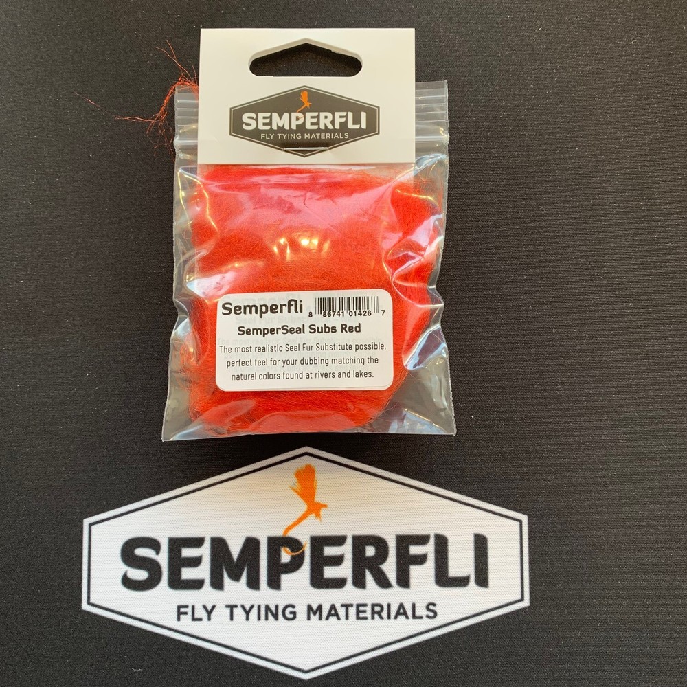 Semperfli SemperSeal Substitute Red Dubbing - Fly Tying Materials