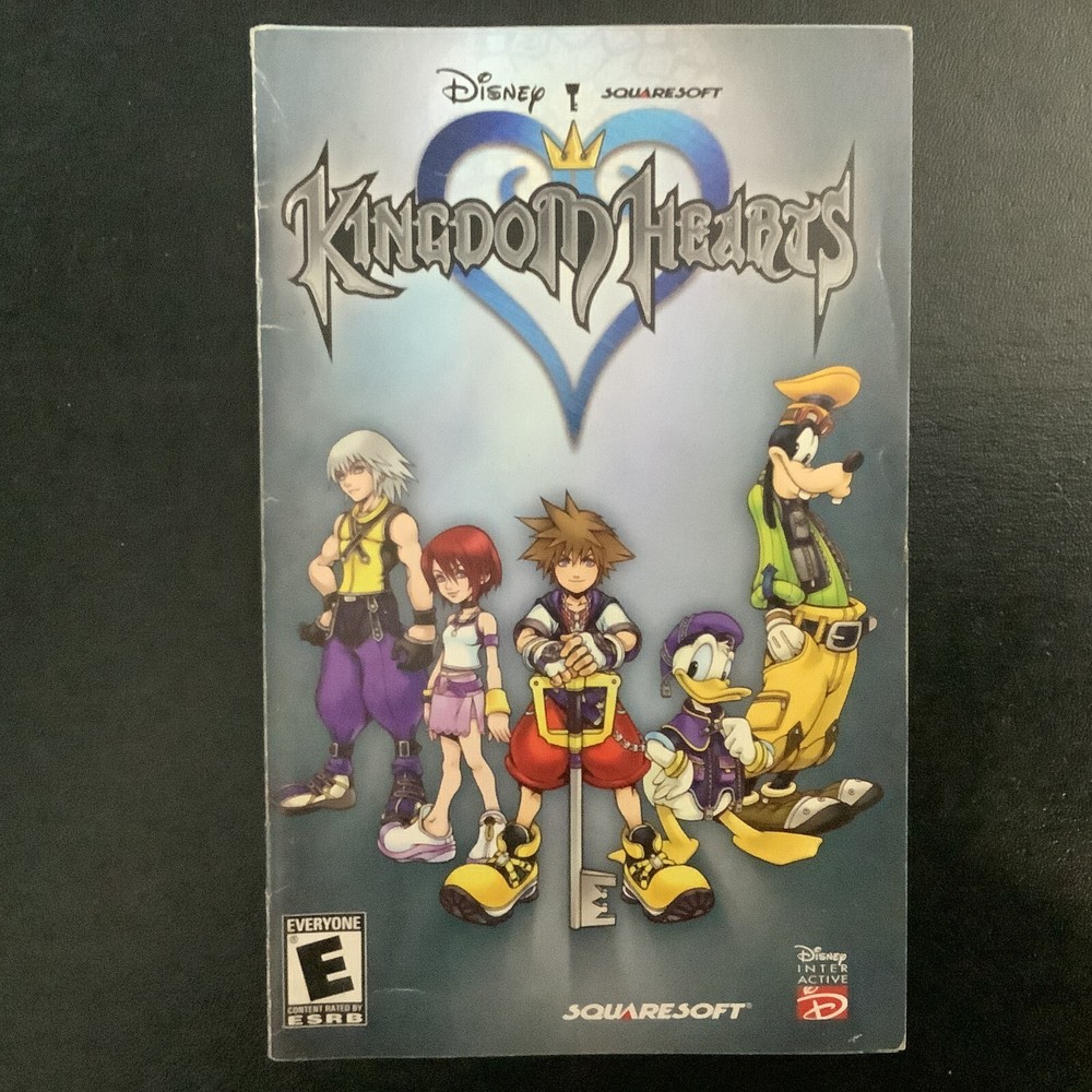 Kingdom Hearts PS2 PlayStation 2 Instruction Manual Only
