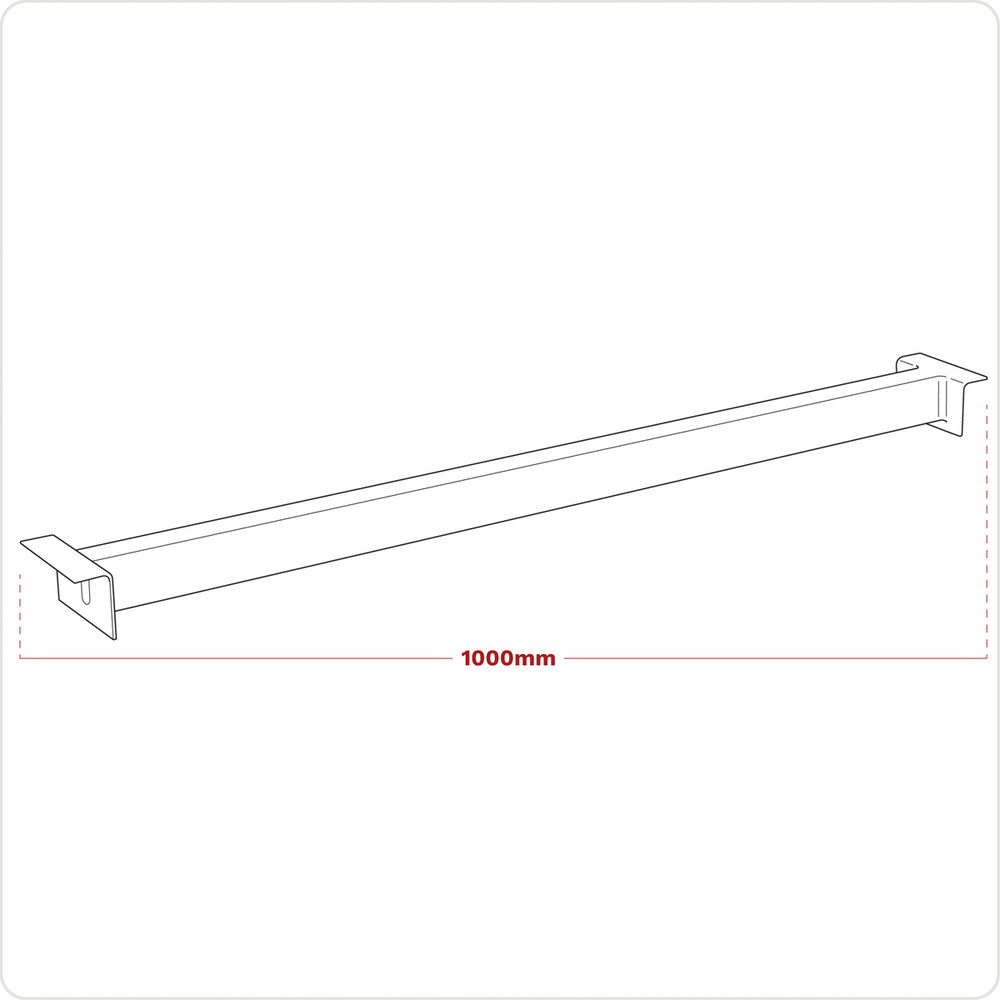 Sealey Shelving Panel Support Clips Between Front & Rear Beam 1000mm APR/CPS1002