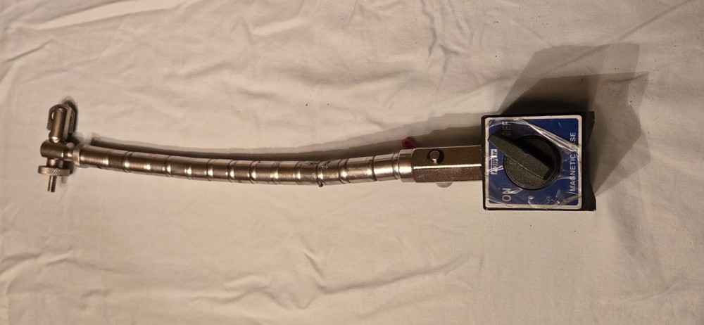 Fowler Flex Arm Magnetic Base And Indicator 85Lb Pull 0.001 Reading Dial 2.25In