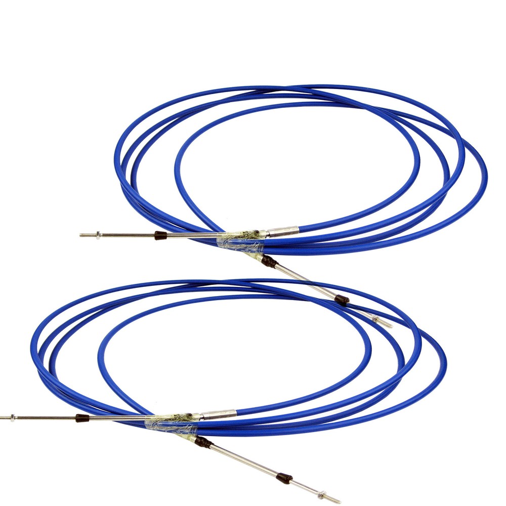 2PCS 20FT Universal 33C Shift Control Cable for Boat Throttle Control Lever