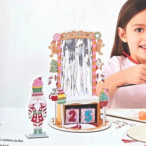 Kids Christmas Nutcracker Countdown DIY Kit wood Craft 6+ by Creatology