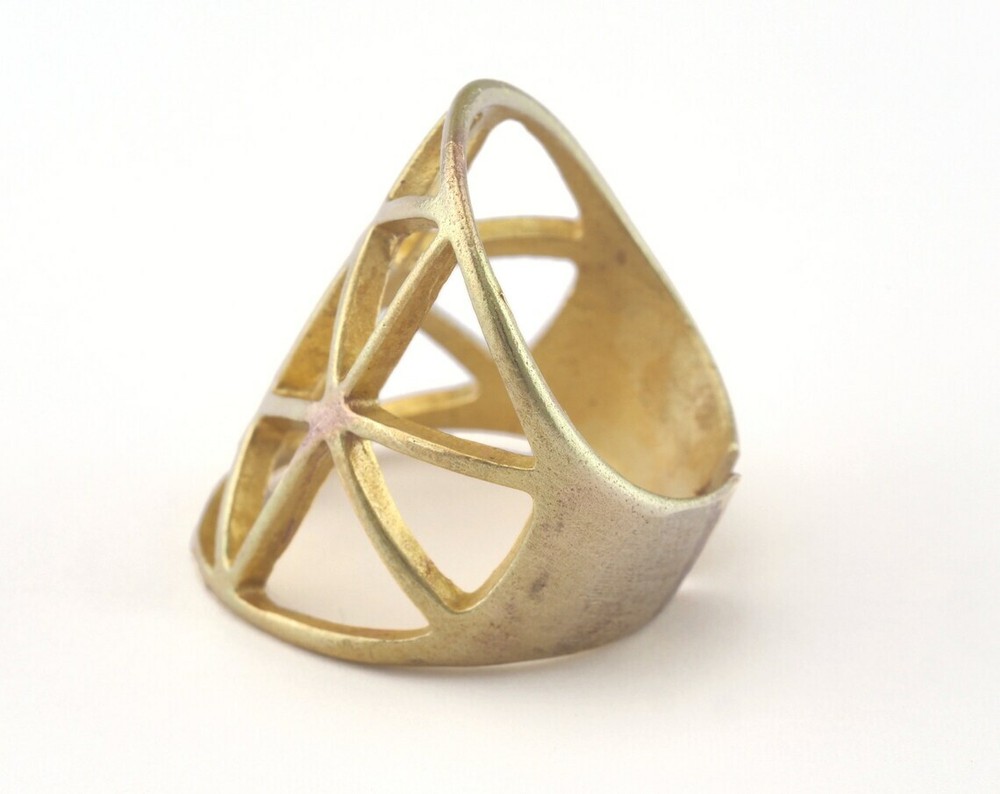 Adjustable Ring Raw brass (18mm 8US inner size) 2750