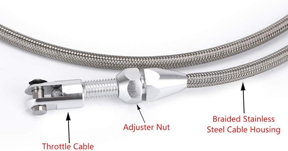 High-Quality LS Throttle Cable Kit - 36" Adjustable for Chevy Performance Gears