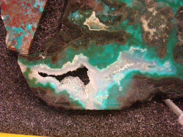 chrysocolla 4 slabs bisbee mine