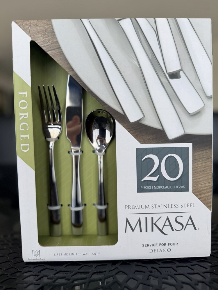 Mikasa, Delano 20pcs Flatware Set, Silver