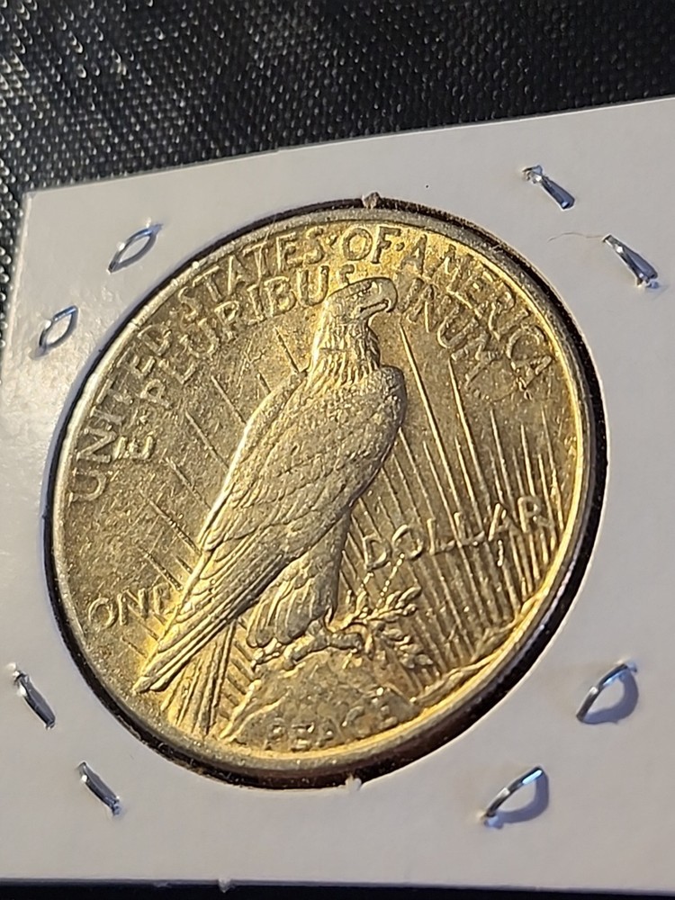 1925 Silver Peace Dollar In Brilliant Uncirculated Condition