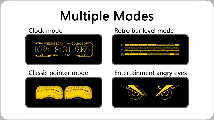 AK25664_V2.0 Display Rhythm Light Desktop Clock w/ Remote Control YELLOW