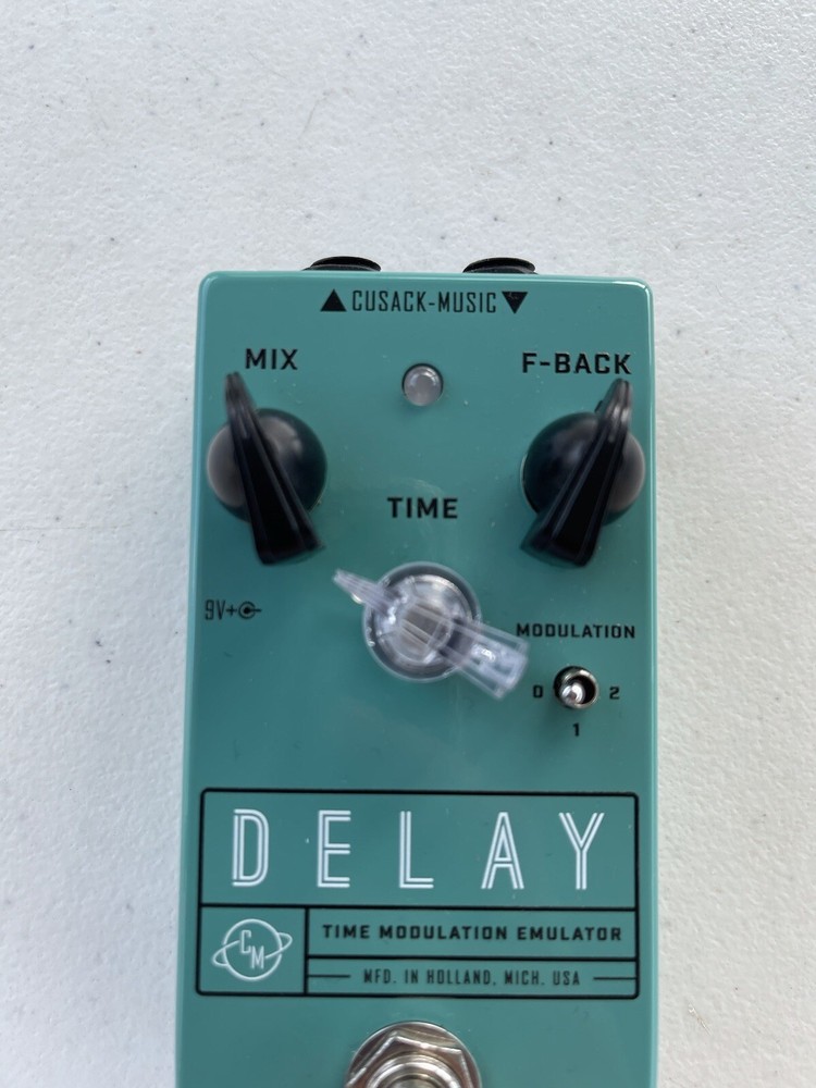 Cusack Music Delay Time Modulation Emulator Guitar Effect Pedal + Original Box