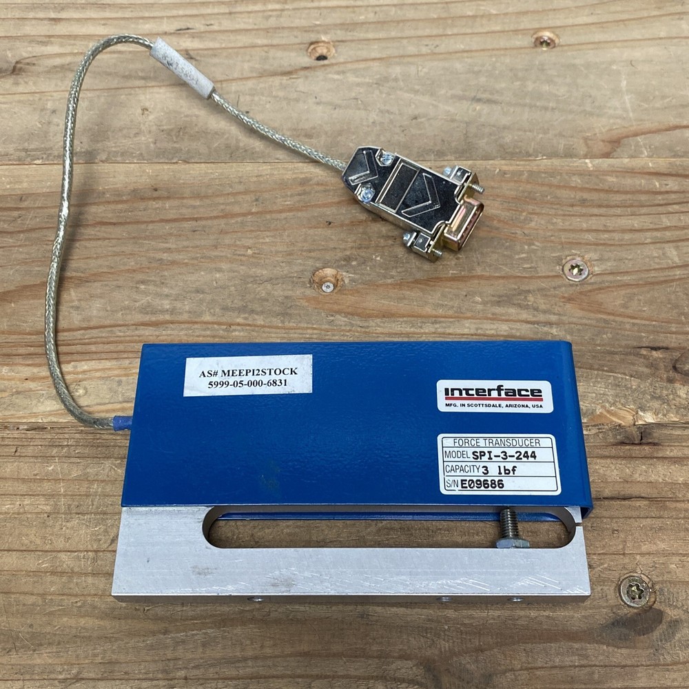 Interface SPI-3-244 Transducer Load Cell 3lbf Used Untested