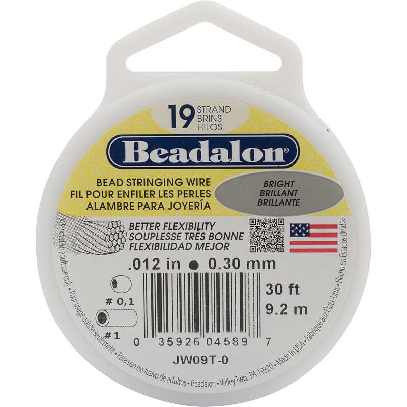 Stringing Wire 19-Strand .012"X30' Bright
