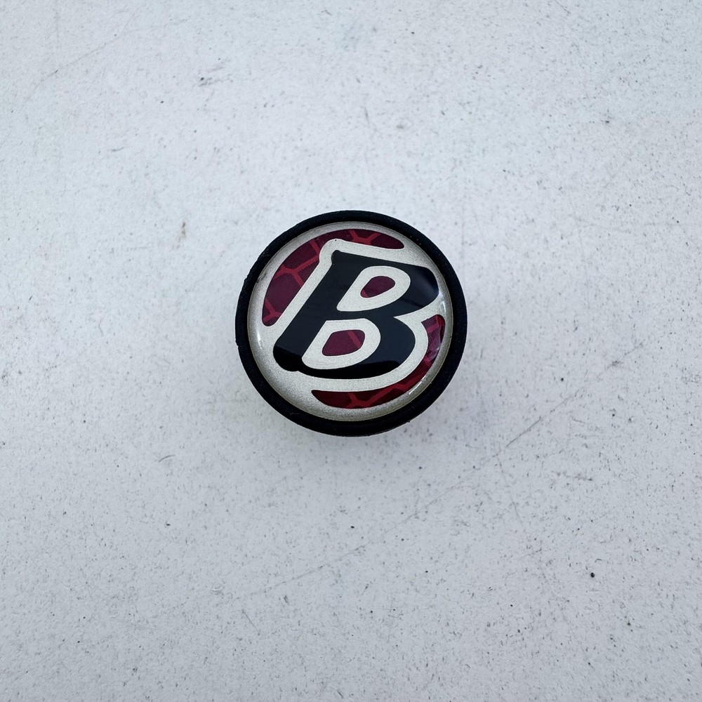 Bicycle Handlebar Bar End Plug Cap Black Red B Logo Insert MTB BMX Single A18