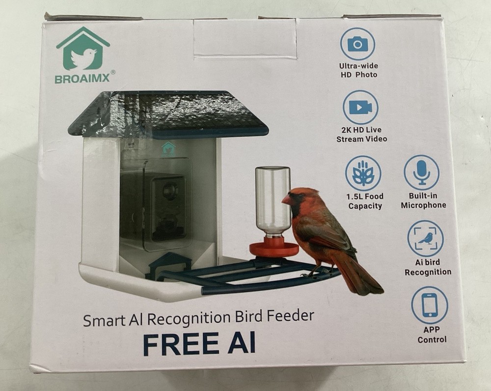 Broaimx Smart AI Recognition Bird Feeder