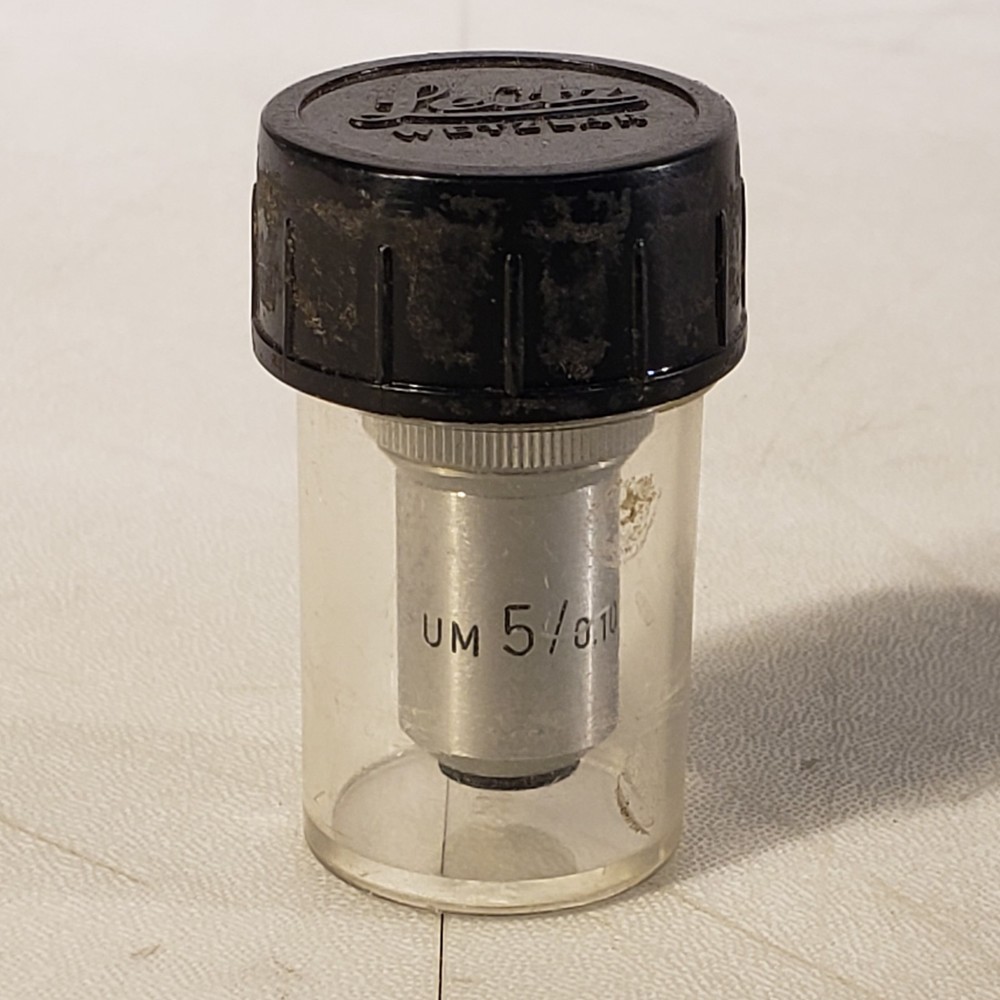 Leitz Wetzlar UM 5/0.10 Objective Microscope Lens 5x
