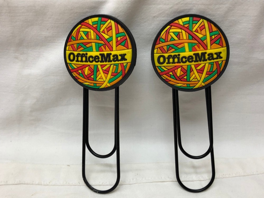 2 Office Max Book Marker Clips
