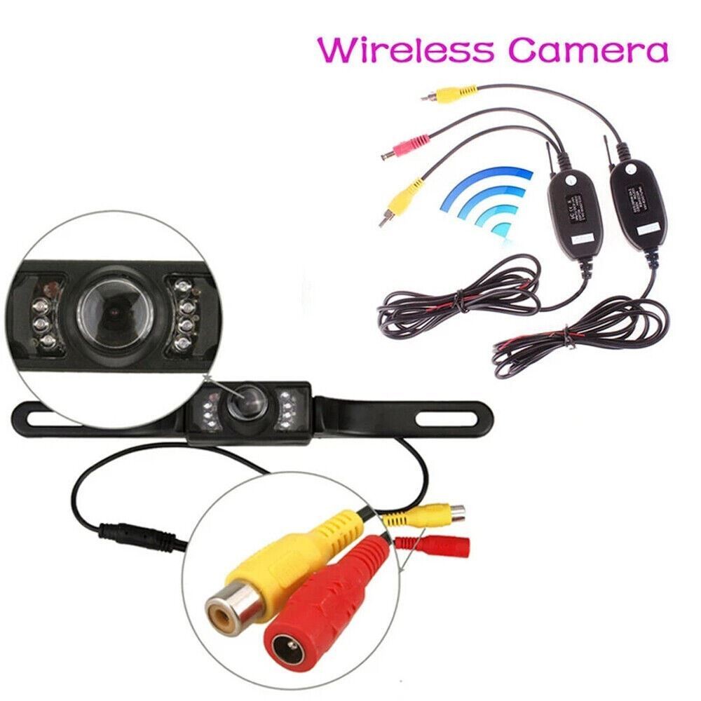 5" Monitor Backup Camera Car Rear View Wireless HD Parking System Night Vision