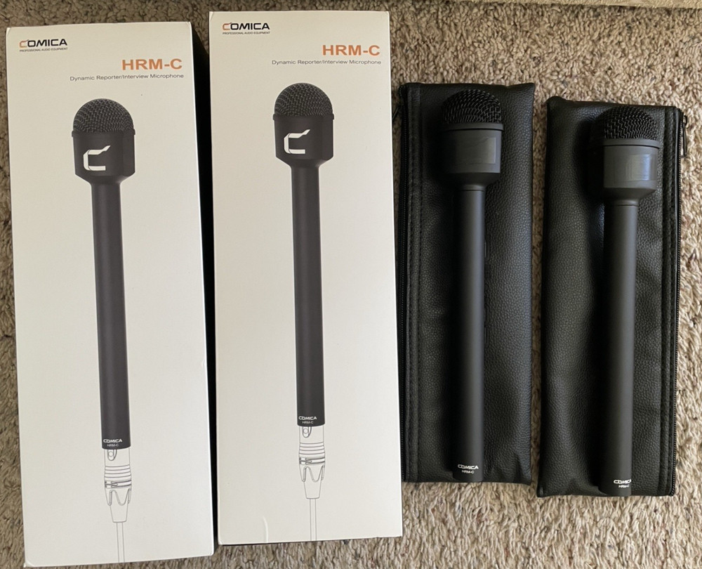 2 Comica HRM-C Dynamic Roporter/Interview Microphones