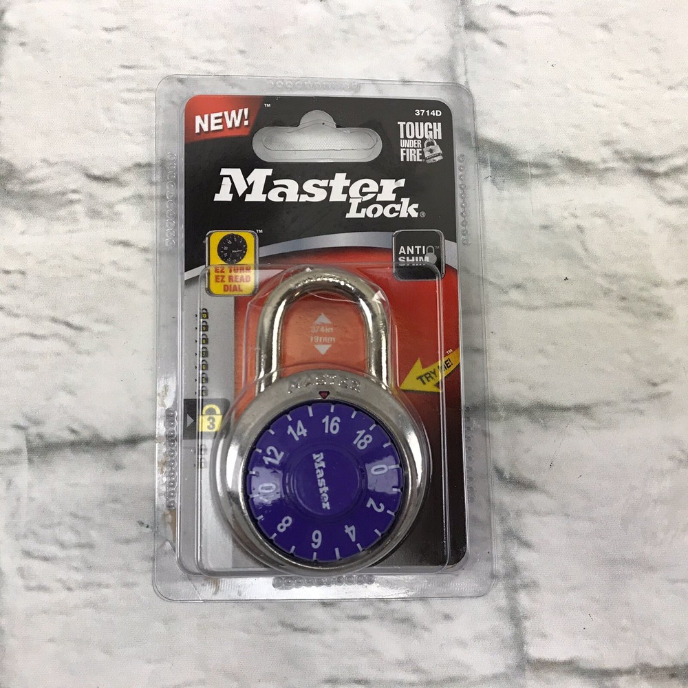 Master Lock Combination Purple New Sealed