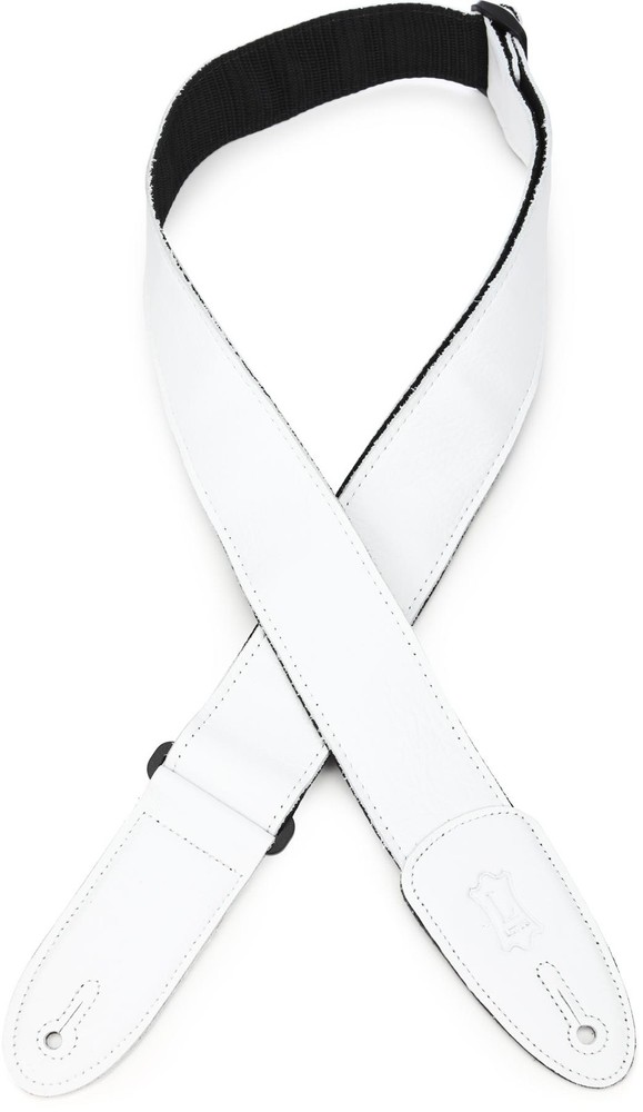 Levy's M7 2" Garment Leather w/Poly Back Guitar Strap - White